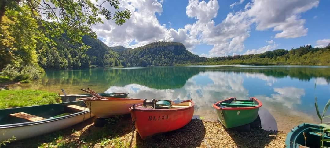 Le Jura En Toutes Saisons Piscine, Spa, Location Vtt, Balades 2Cv, Climatisation Bonlieu Екстериор снимка